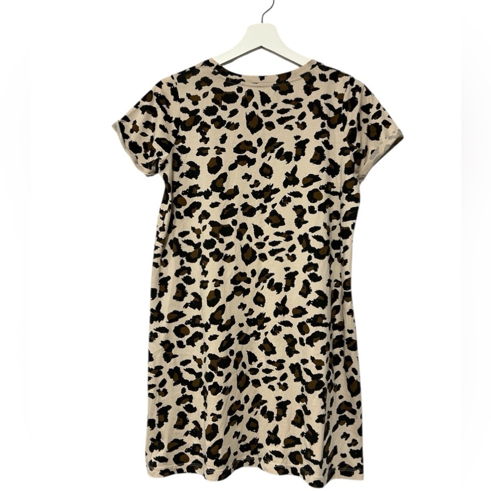 BRUNETTE THE LABEL Leopard Tee Dress Tan - Picture 4 of 11